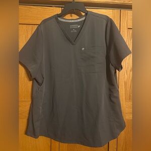 Fabletics Gray Short Sleeve Scrub Top - NWOT